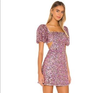 SAMPLE LPA Illiana Dress BLACK Sequin Small/4-6